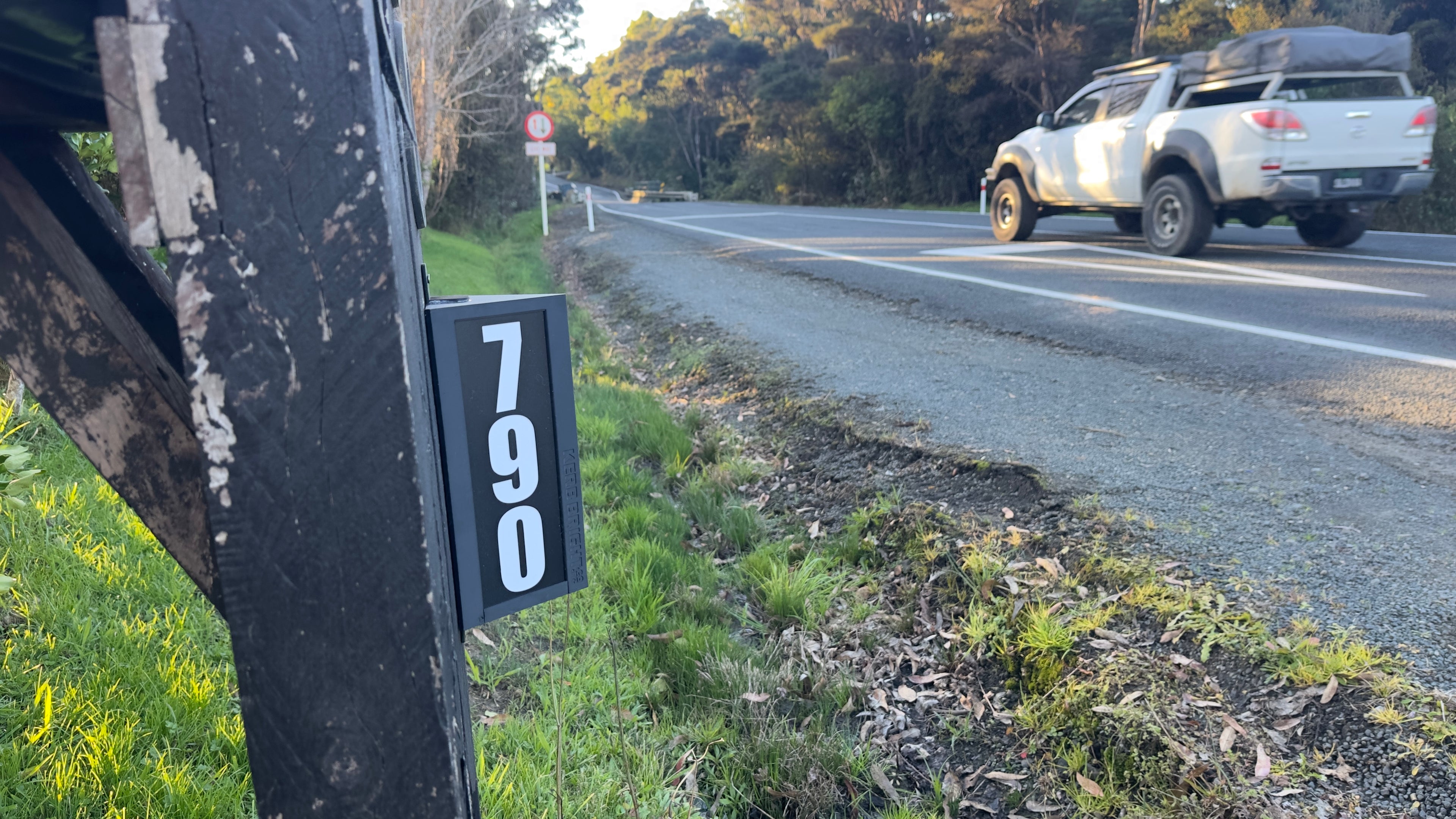 Rural illuminated Street Number - Hardwired 12v or 24v
