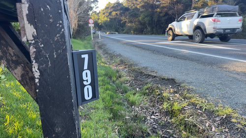 Rural illuminated Street Number - Hardwired 12v or 24v