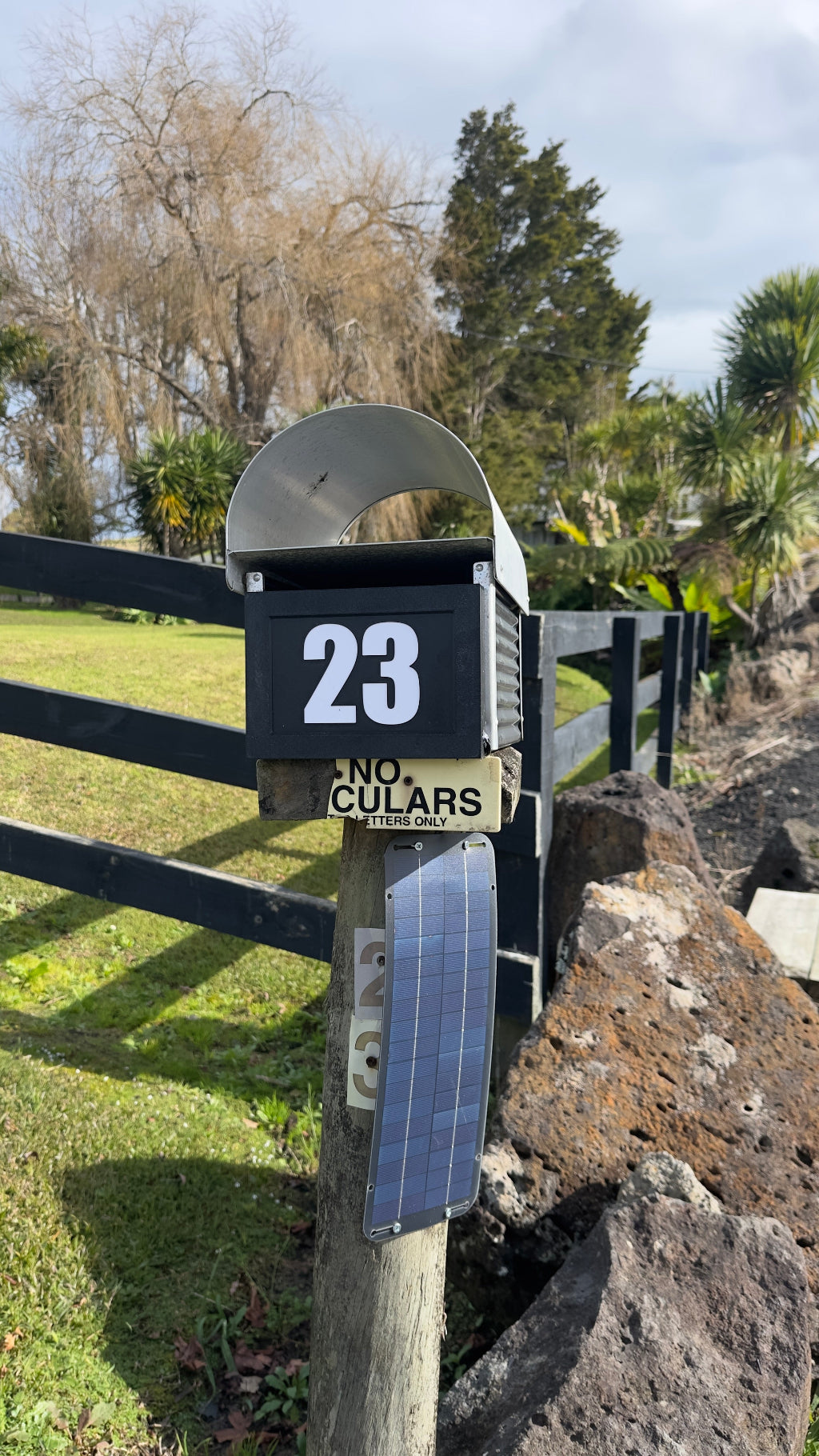 Urban illuminated Street Number - Solar Powered