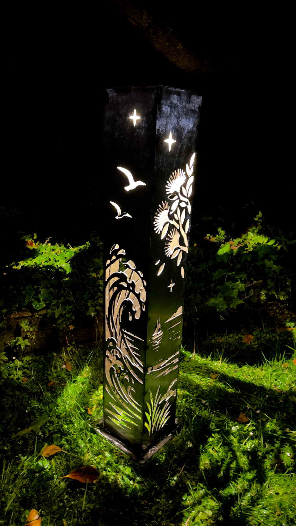 Coastal Journey – Solar Illuminated Garden Pillar