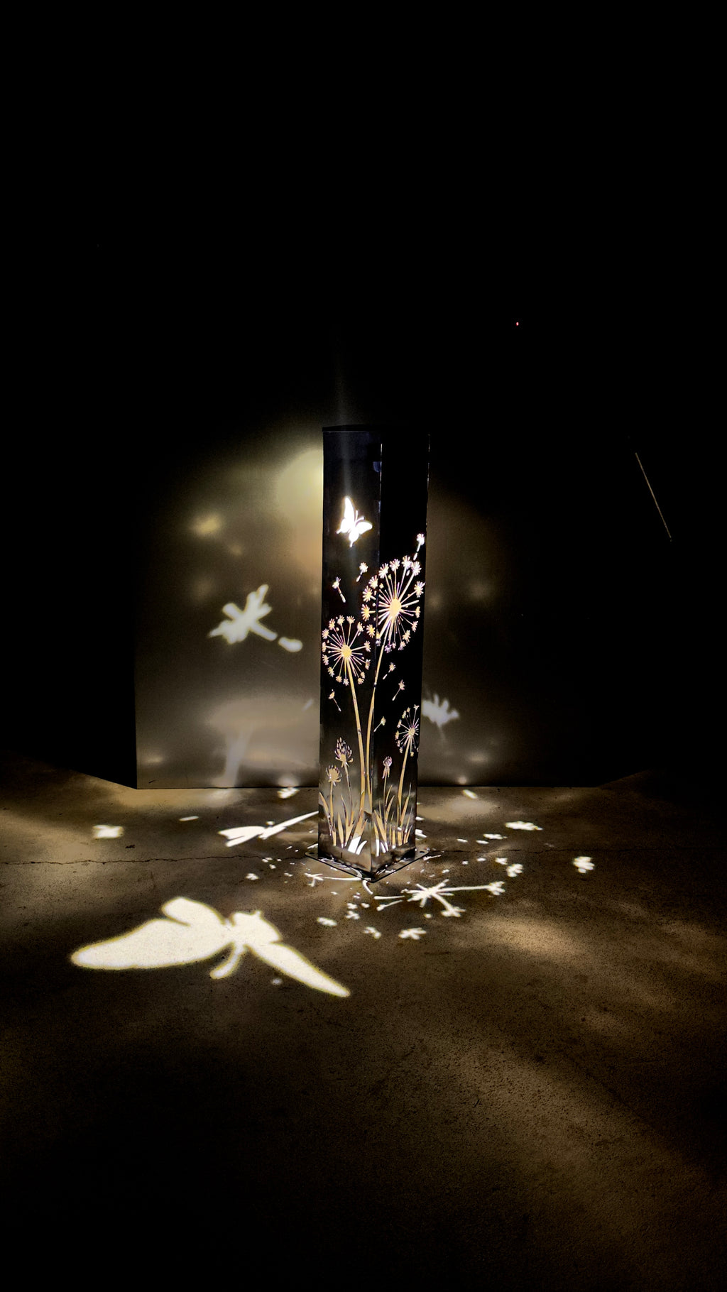 Wish Upon the Wind – Solar Illuminated Garden Pillar