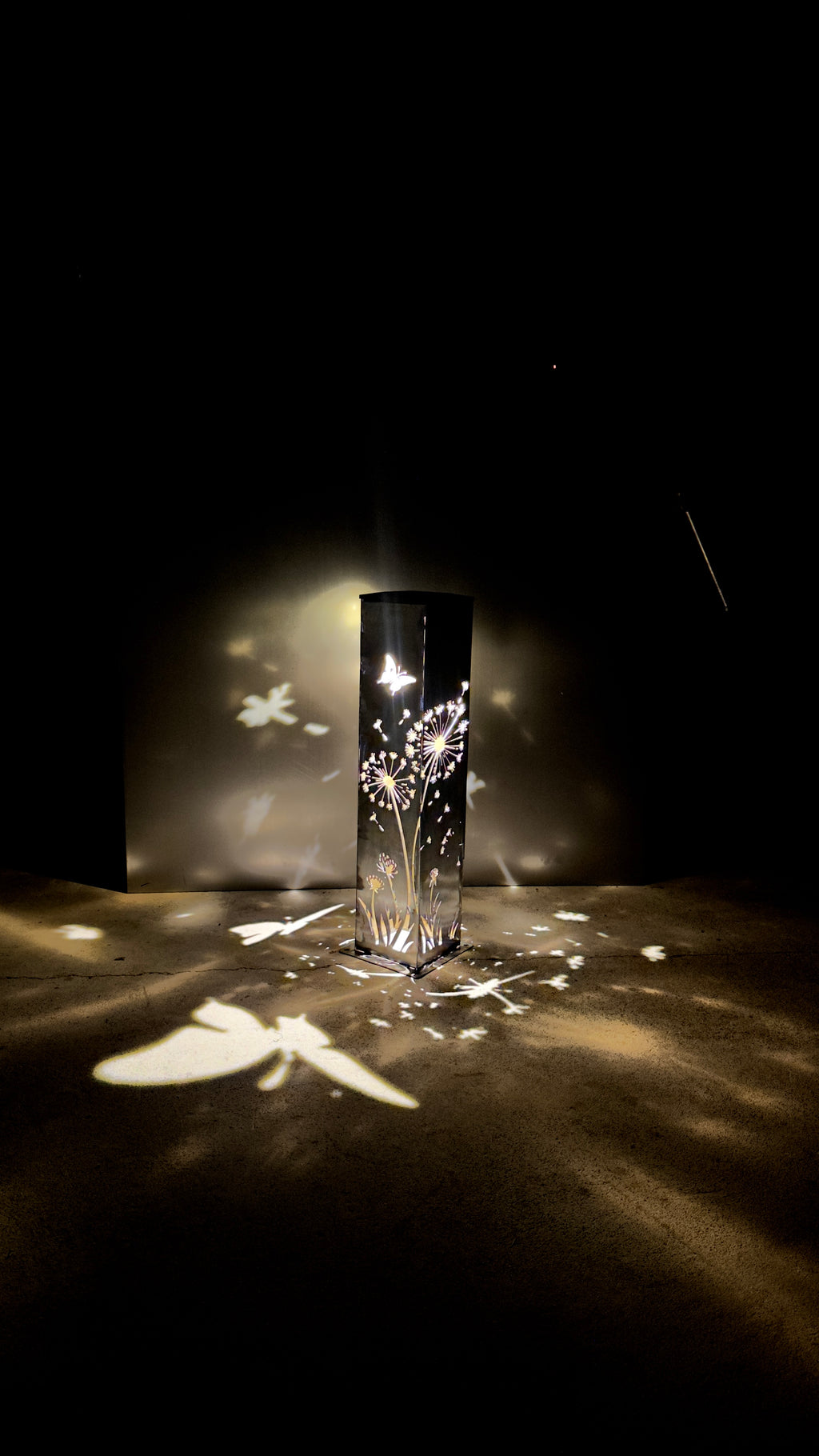 Wish Upon the Wind – Solar Illuminated Garden Pillar