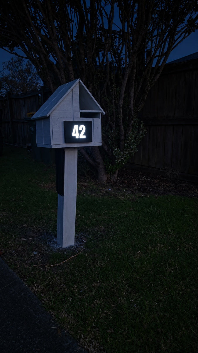 Urban illuminated Street Number - Hardwired 12v or 24v
