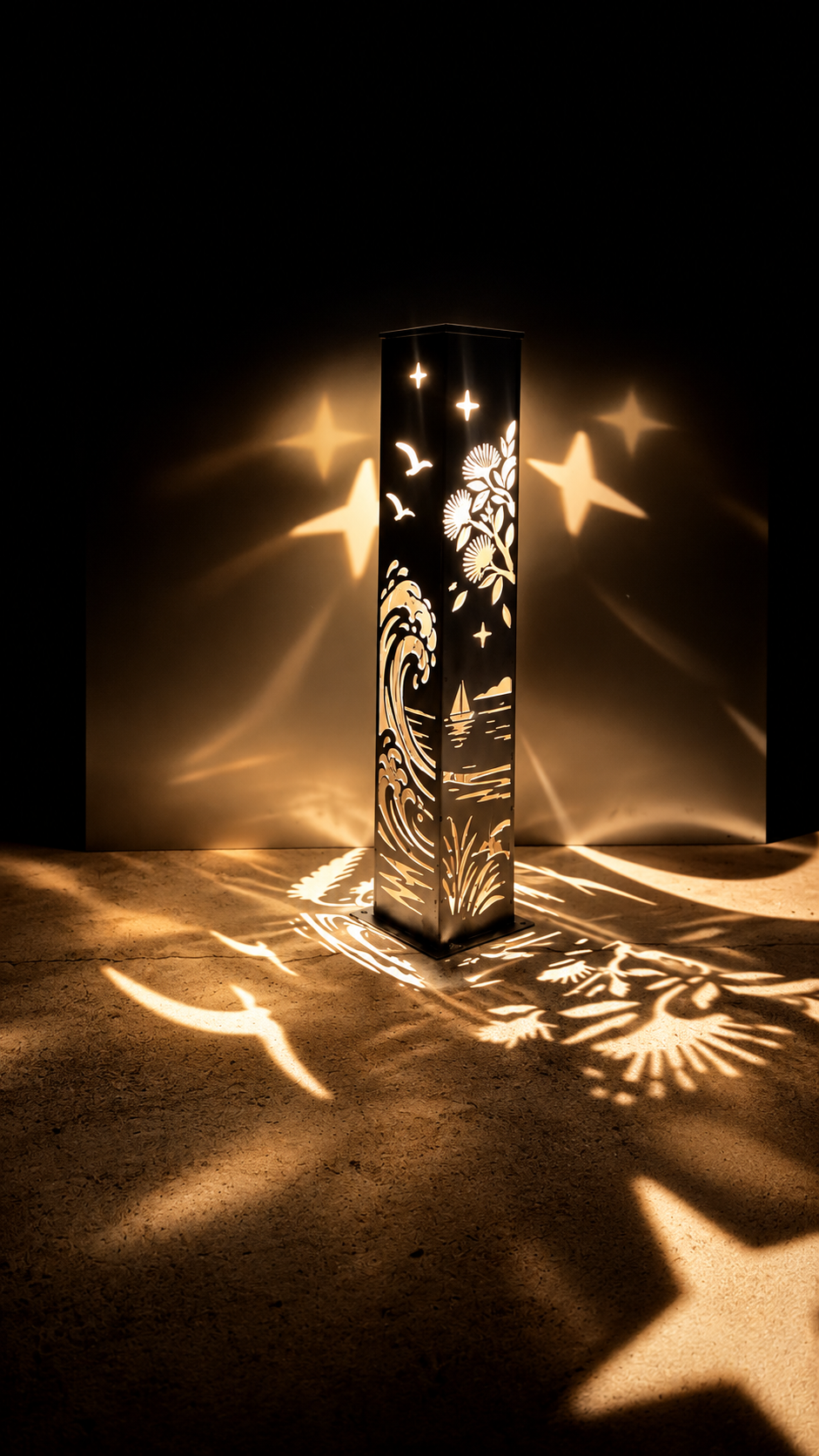 Coastal Journey – Solar Illuminated Garden Pillar