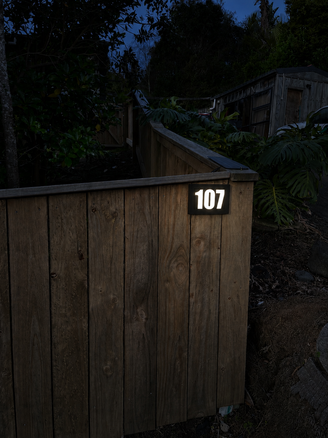 Urban illuminated Street Number - Solar Powered